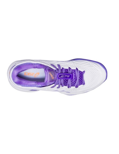 Asics Court Ff 3 Clay Blanco Morado Mujer | Ofertas de pádel